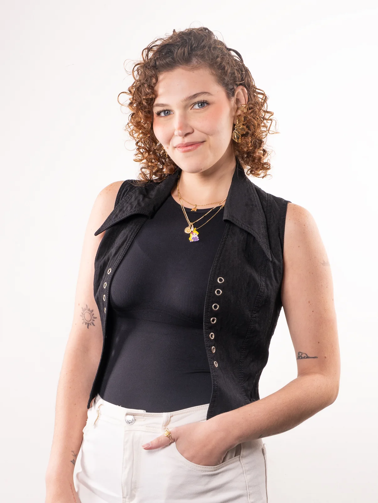 Michelle Ponceleón sonriendo